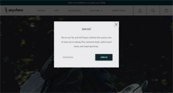 Desktop Screenshot of anywhereapparel.com